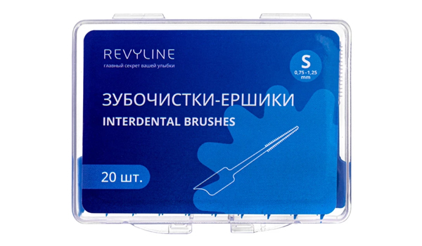 Зубочистка-ёршик Revyline размер S, 20 шт.