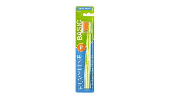 Зубная щетка Revyline SM5000 Basic, салатово-оранжевая